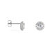 Boucles D'oreilles Puces Eternite Argent Blanc Oxyde De Zirconium - Boucles d'oreilles fantaisie Femme | Histoire d’Or