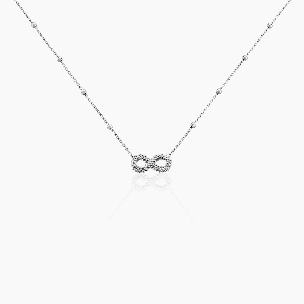 Collier Aella Argent Blanc - Colliers fantaisie Femme | Histoire d&rsquo;Or