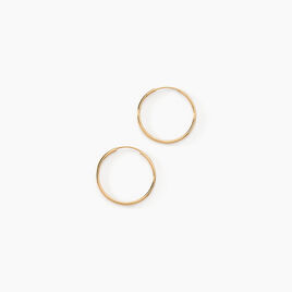 Créoles Dominae Or Jaune - Boucles d'oreilles créoles Femme | Histoire d’Or
