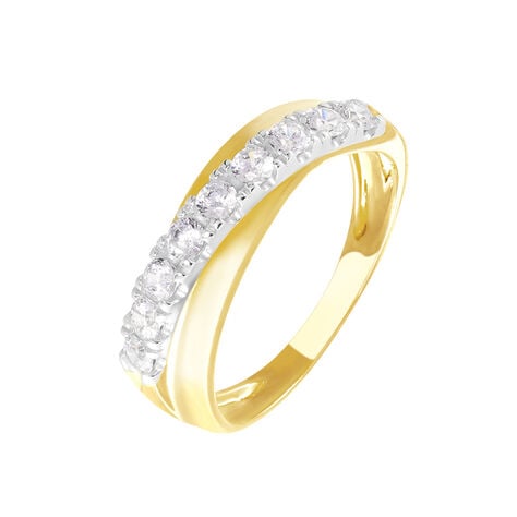 Bague Agostina Or Jaune Oxyde De Zirconium - Bagues avec pierre Femme | Histoire d&rsquo;Or