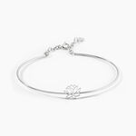 Bracelet Jonc Rosita Argent Blanc - Bracelets joncs Femme | Histoire d&rsquo;Or