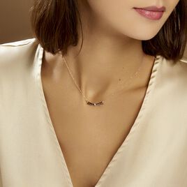 Collier Ilvia Or Rose Diamant - Colliers Femme | Histoire d’Or
