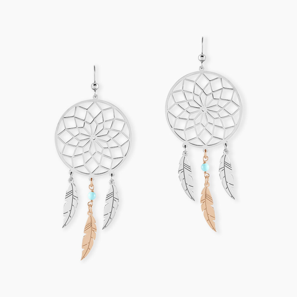 Boucles D'oreilles Pendantes Misalie Argent Blanc - Boucles d'oreilles pendantes Femme | Histoire d&rsquo;Or