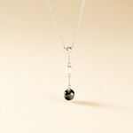 Collier Lucia Cera Argent Blanc Perle De Culture Et C&eacute;ramique - Colliers fantaisie Femme | Histoire d&rsquo;Or