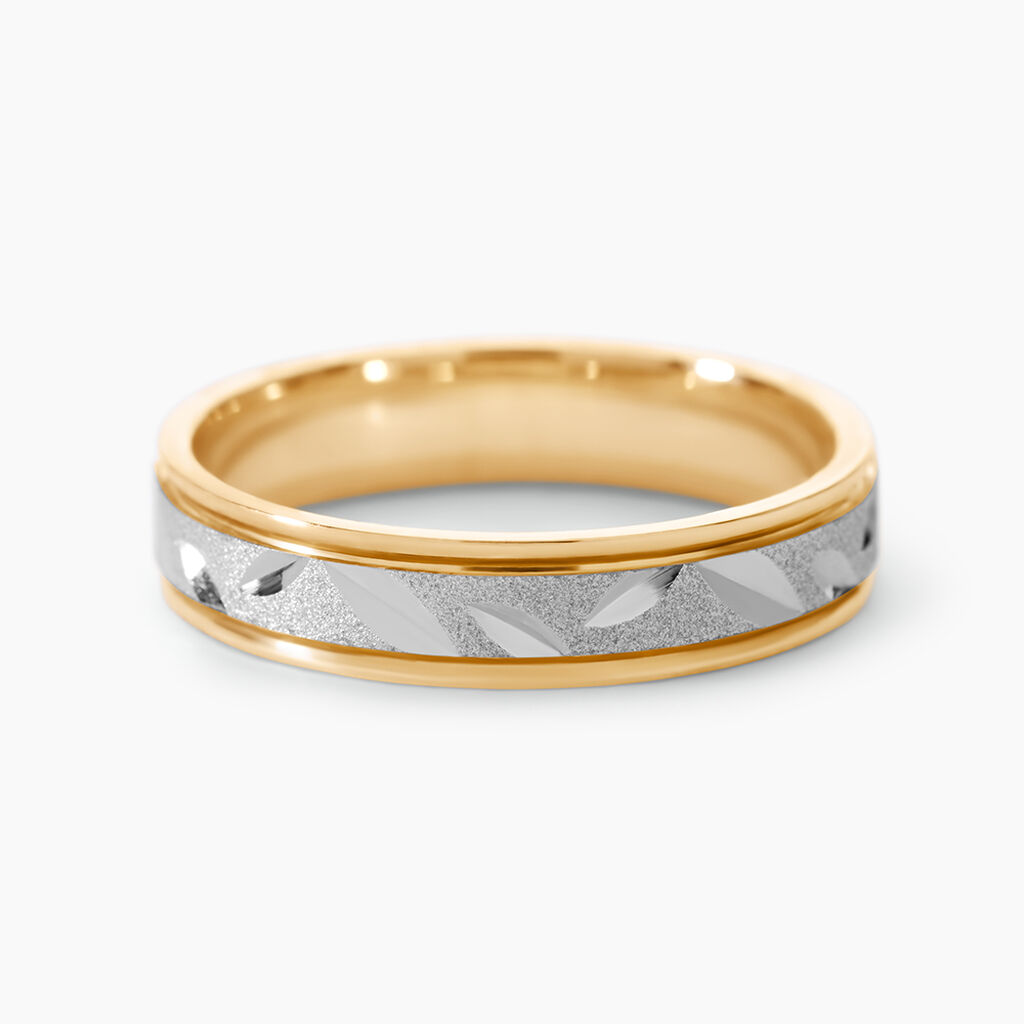 Alliance Ilki Ruban Or Bicolore - Alliances Classiques Unisex | Histoire d&rsquo;Or