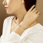 Bracelet Elae Argent Bicolore - Bracelets cha&icirc;ne Femme | Histoire d&rsquo;Or