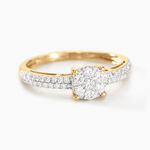 Bague Solitaire Julia Or Jaune Diamant Synthetique - Bagues solitaires Femme | Histoire d&rsquo;Or