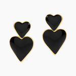 Boucles D'Oreilles Pendantes Ha&iuml;a Acier Dor&eacute; - Boucles d'oreilles fantaisie Femme | Histoire d&rsquo;Or