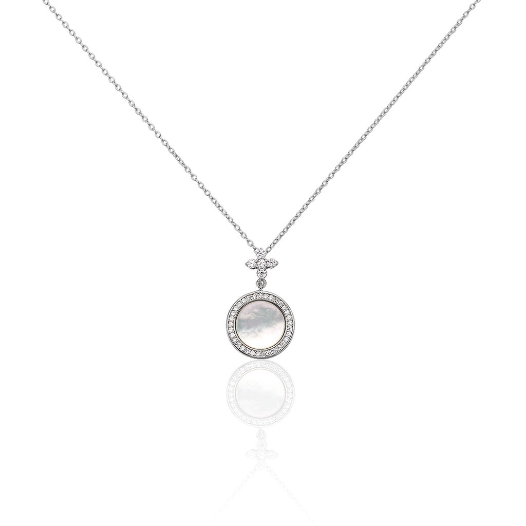 Collier Hacena Argent Blanc Oxyde De Zirconium - Colliers fantaisie Femme | Histoire d’Or