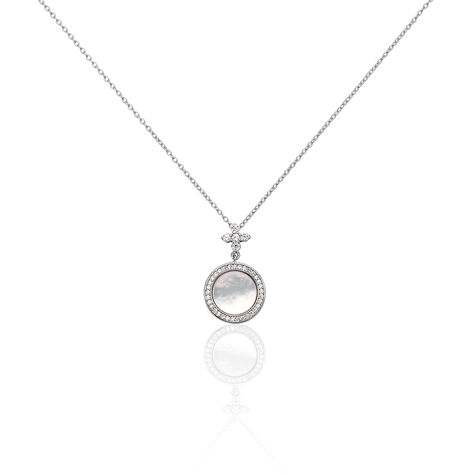 Collier Hacena Argent Blanc Oxyde De Zirconium - Colliers fantaisie Femme | Histoire d’Or