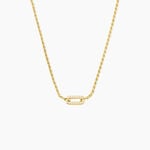 Collier Lucienne Argent Jaune Oxyde De Zirconium - Colliers Femme | Histoire d&rsquo;Or