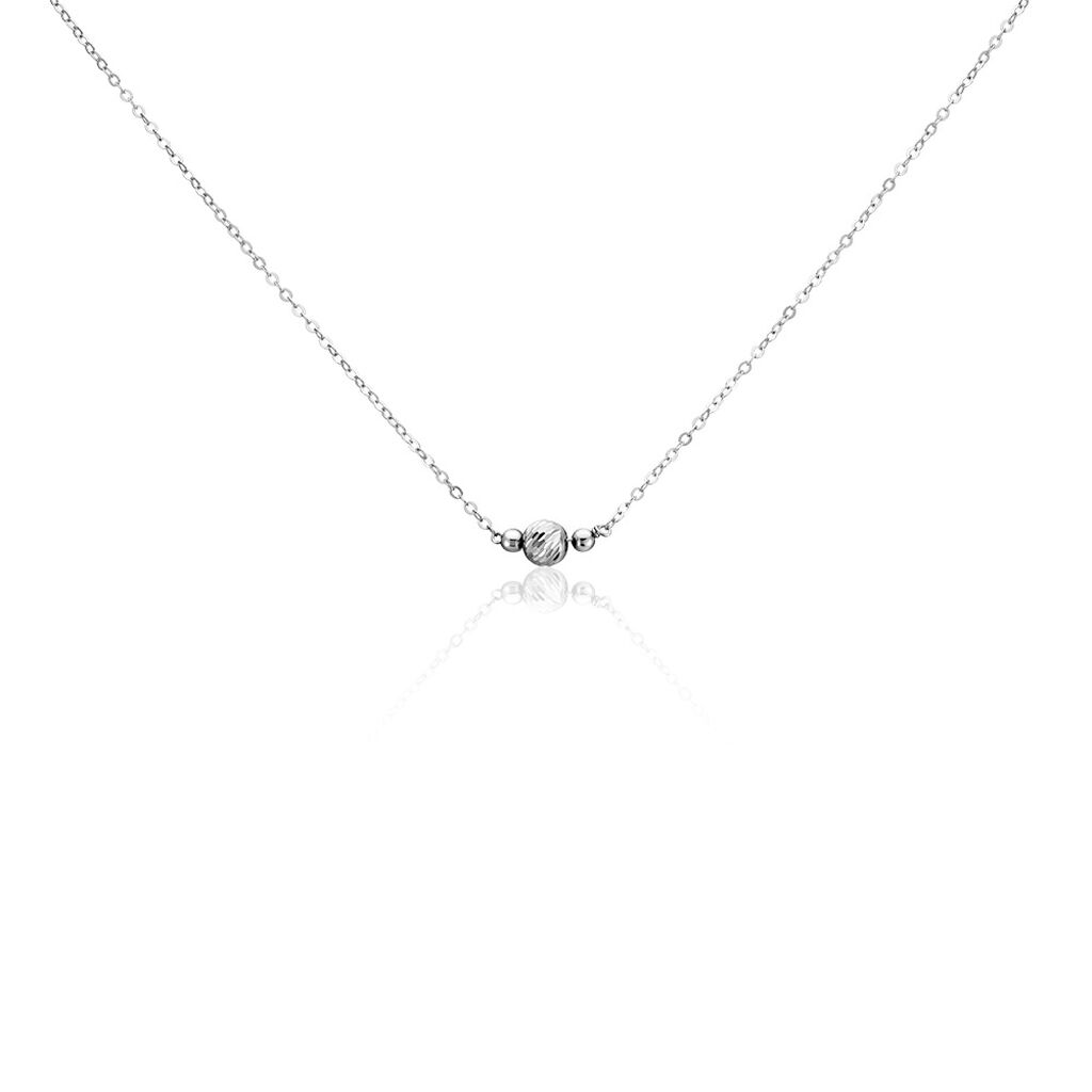 Collier Tolly Argent Blanc - Colliers fantaisie Femme | Histoire d&rsquo;Or