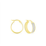 Cr&eacute;oles Lolly Or Bicolore - Boucles d'oreilles cr&eacute;oles Femme | Histoire d&rsquo;Or