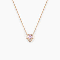 Collier Suzon Argent Rose Oxyde De Zirconium