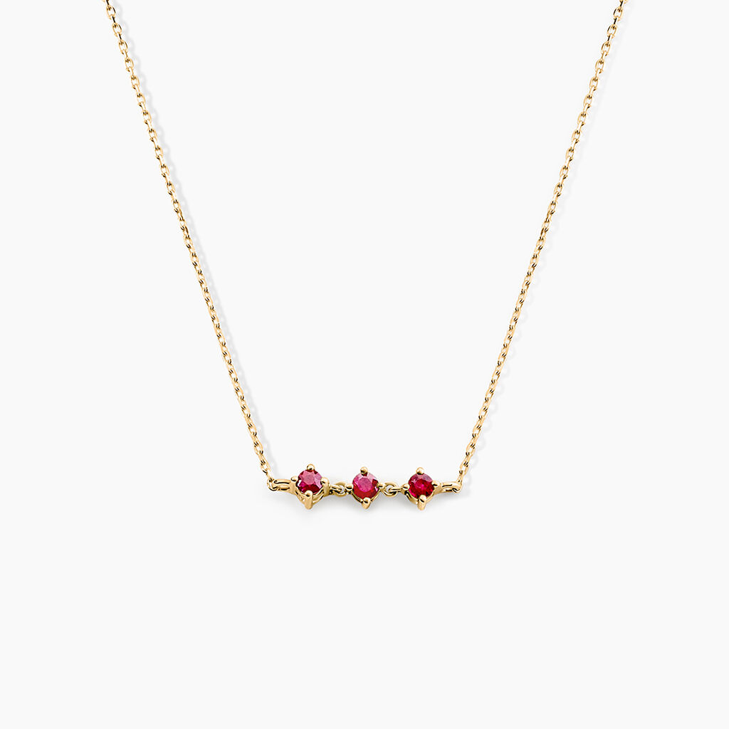 Collier Muhsina Or Jaune Rubis - Colliers Femme | Histoire d&rsquo;Or