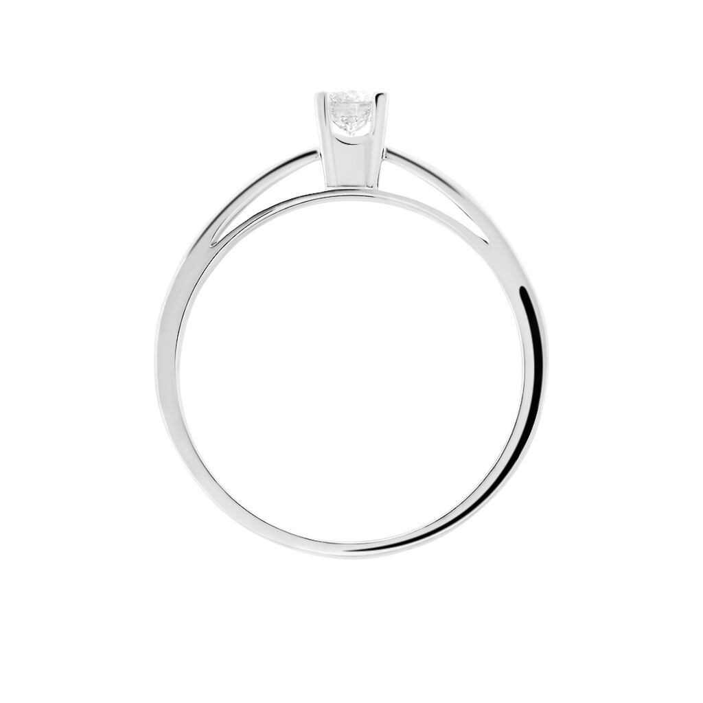 Bague Solitaire Celina Or Blanc Diamant - Bagues solitaires Femme | Histoire d’Or
