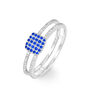 Bague Aude Or Blanc Saphir Et Diamant