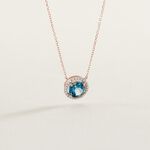 Collier Maeva Or Rose Topaze Oxyde De Zirconium - Colliers Femme | Histoire d&rsquo;Or
