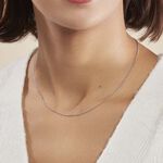 Cha&icirc;ne Clementine Argent Blanc - Chaines Femme | Histoire d&rsquo;Or