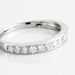 Demi Alliance Juliette Platine Blanc Diamant - Alliances Femme | Histoire d’Or