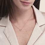 Collier Donatiane Argent Rose Oxyde De Zirconium - Colliers fantaisie Femme | Histoire d&rsquo;Or