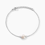 Bracelet Sari Argent Blanc Perle De Culture Et Oxyde De Zirconium - Bracelets Femme | Histoire d&rsquo;Or