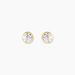 Boucles D'oreilles Puces Daria Serti Clos Or Jaune Oxyde De Zirconium - Clous d'oreilles Femme | Histoire d’Or