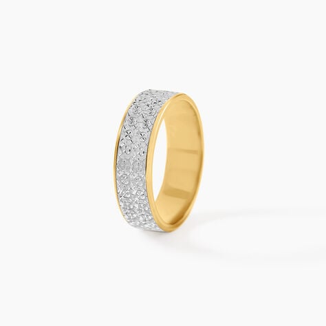 Alliance Raphie Ruban Plat Or Bicolore - Alliances Unisex | Histoire d&rsquo;Or