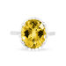 Bague Anna Or Blanc Citrine Et Diamant - Bagues solitaires Femme | Histoire d’Or