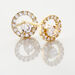 Boucles D'oreilles Puces Lila Plaqué Or Jaune Oxyde De Zirconium - Boucles d'oreilles fantaisie Femme | Histoire d’Or