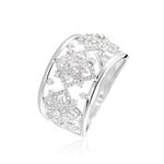 Bague Ros&eacute;e Or Blanc Diamant - Bagues avec pierre Femme | Histoire d&rsquo;Or