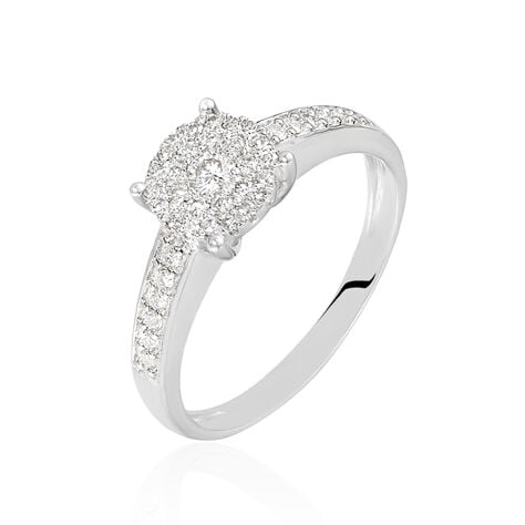 Bague Serena Or Blanc Diamant - Bagues solitaires Femme | Histoire d&rsquo;Or