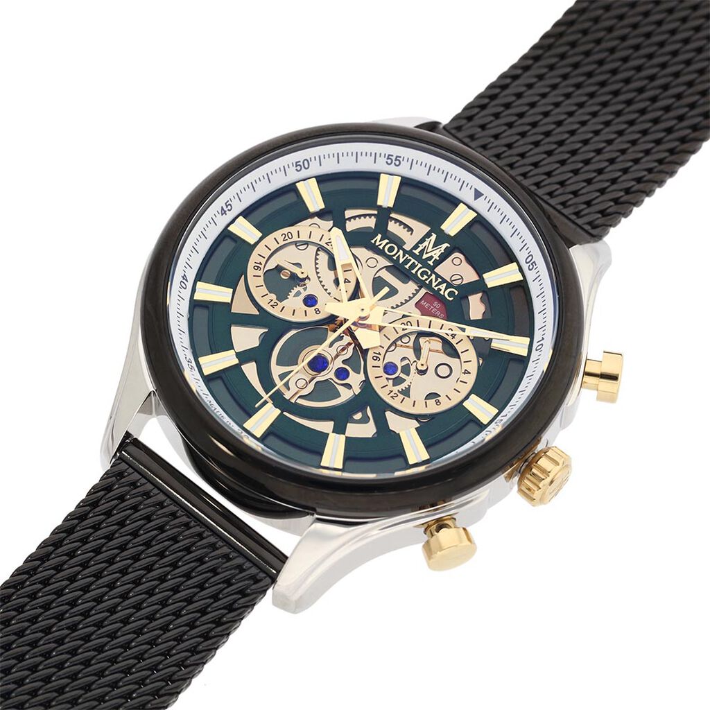 Montre Montignac Round Vert - Montres Homme | Histoire d’Or