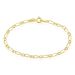 Bracelet Esma Maille Alternee 1/3 Or Jaune - Bracelets Communion Enfant | Histoire d’Or