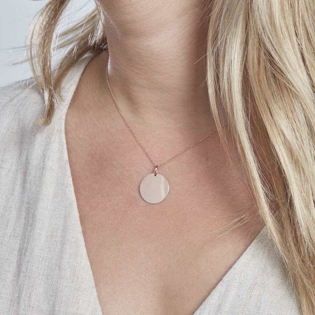 Pendentif Lisa Or Rose - Cadeaux de naissance Femme | Histoire d’Or