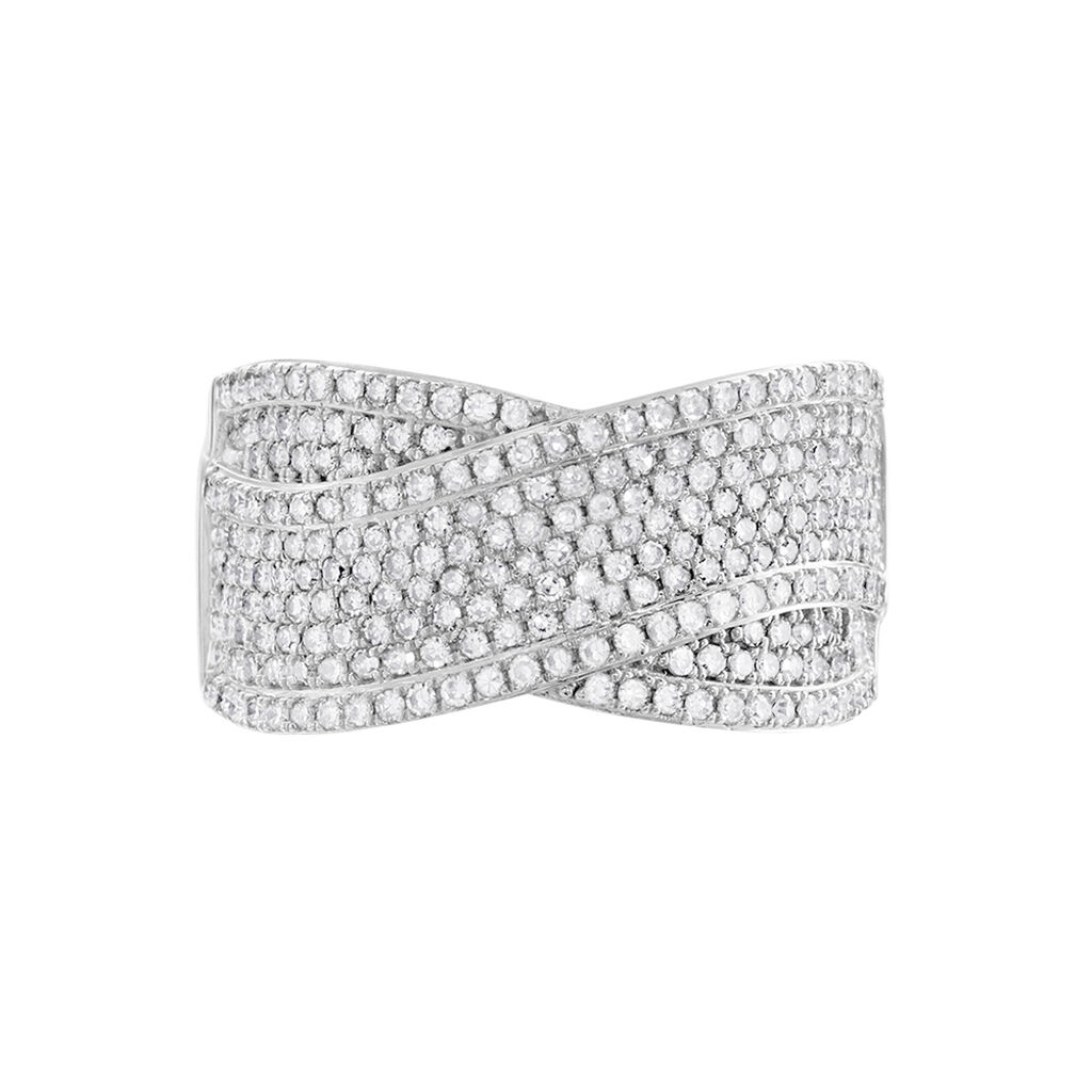 Bague Elyne Or Blanc Diamant - Bagues avec pierre Femme | Histoire d’Or