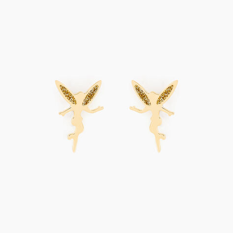 Boucles D'oreilles Puces Feelia Or Jaune - Clous d'oreilles Enfant | Histoire d&rsquo;Or