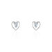 Boucles D'oreilles Puces Luann Or Blanc Topaze - Clous d'oreilles Femme | Histoire d’Or