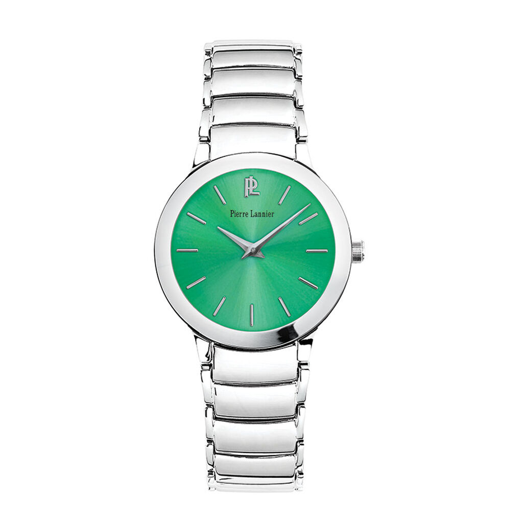 Montre Pierre Lannier Noelle Vert - Montres Femme | Histoire d&rsquo;Or