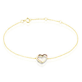 Bracelet Or Tricolore Anthime Oxydes De Zirconium - Bracelets Femme | Histoire d’Or