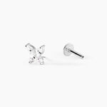 Piercing Clairette Argent Blanc Oxyde De Zirconium - Piercings d'oreilles Femme | Histoire d&rsquo;Or