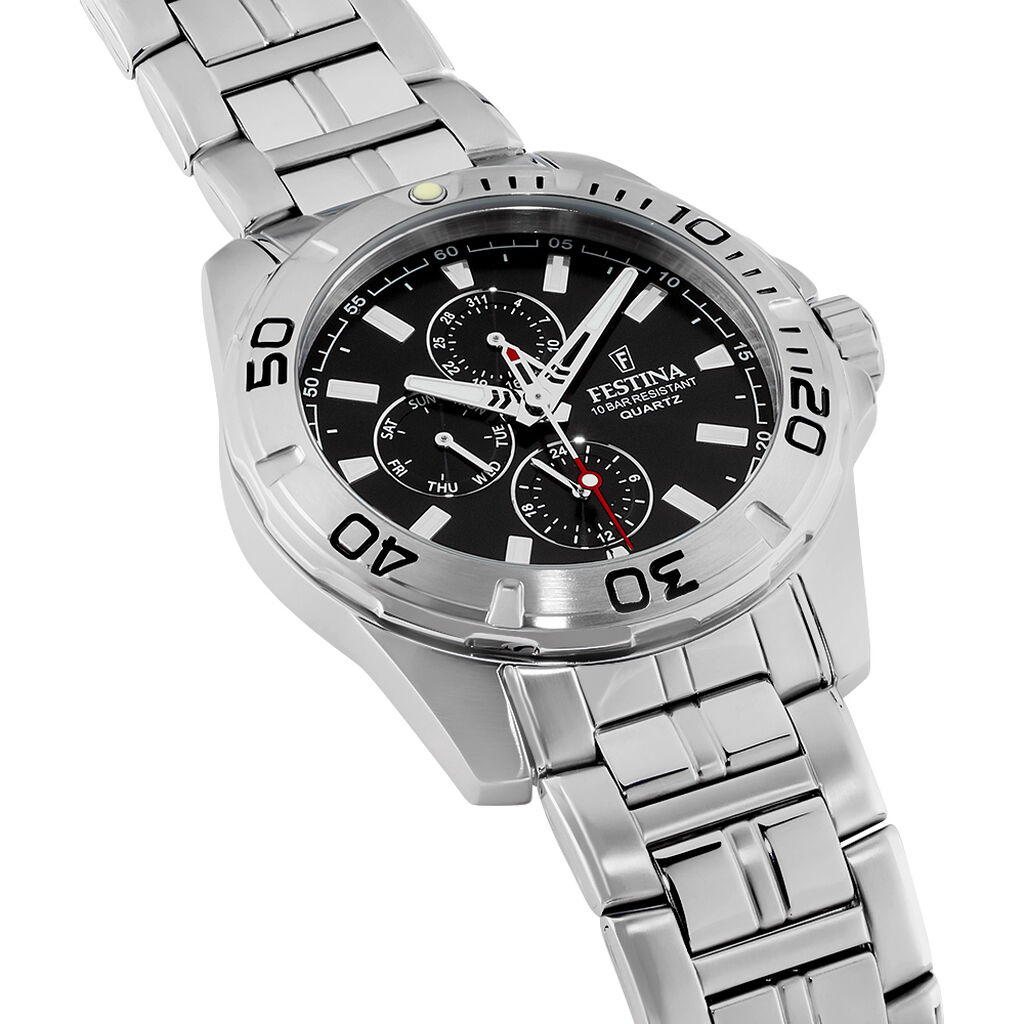 Montre Festina Multifonctions Noir - Montres Homme | Histoire d&rsquo;Or