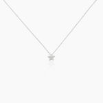 Collier Taona Argent Blanc Oxyde De Zirconium - Colliers fantaisie Femme | Histoire d&rsquo;Or