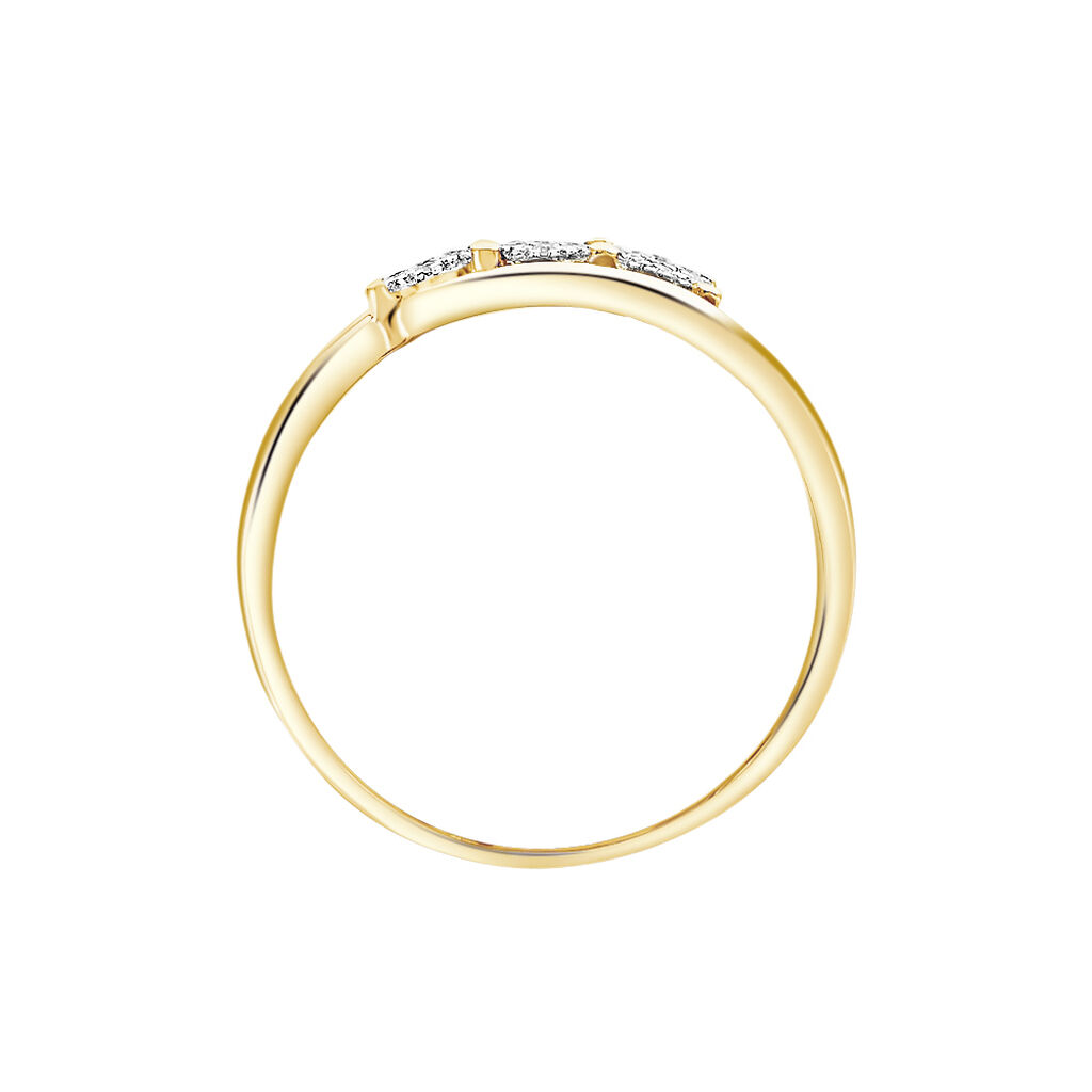 Bague Nolan Or Jaune Diamant - Bagues avec pierre Femme | Histoire d’Or