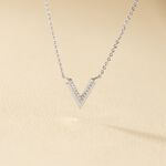 Collier Nollia Argent Blanc Oxyde De Zirconium - Colliers fantaisie Femme | Histoire d&rsquo;Or