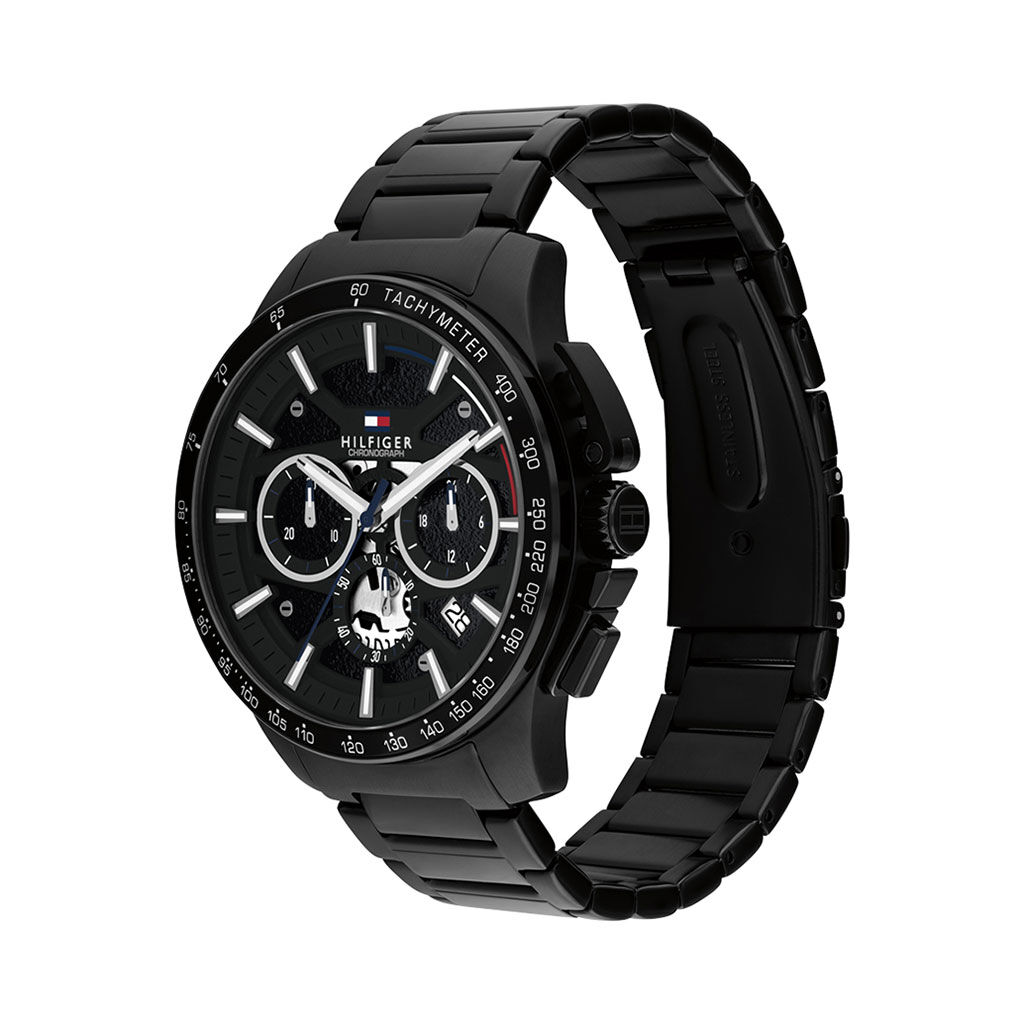 Montre Tommy Hilfiger Bank Noir - Montres Homme | Histoire d&rsquo;Or