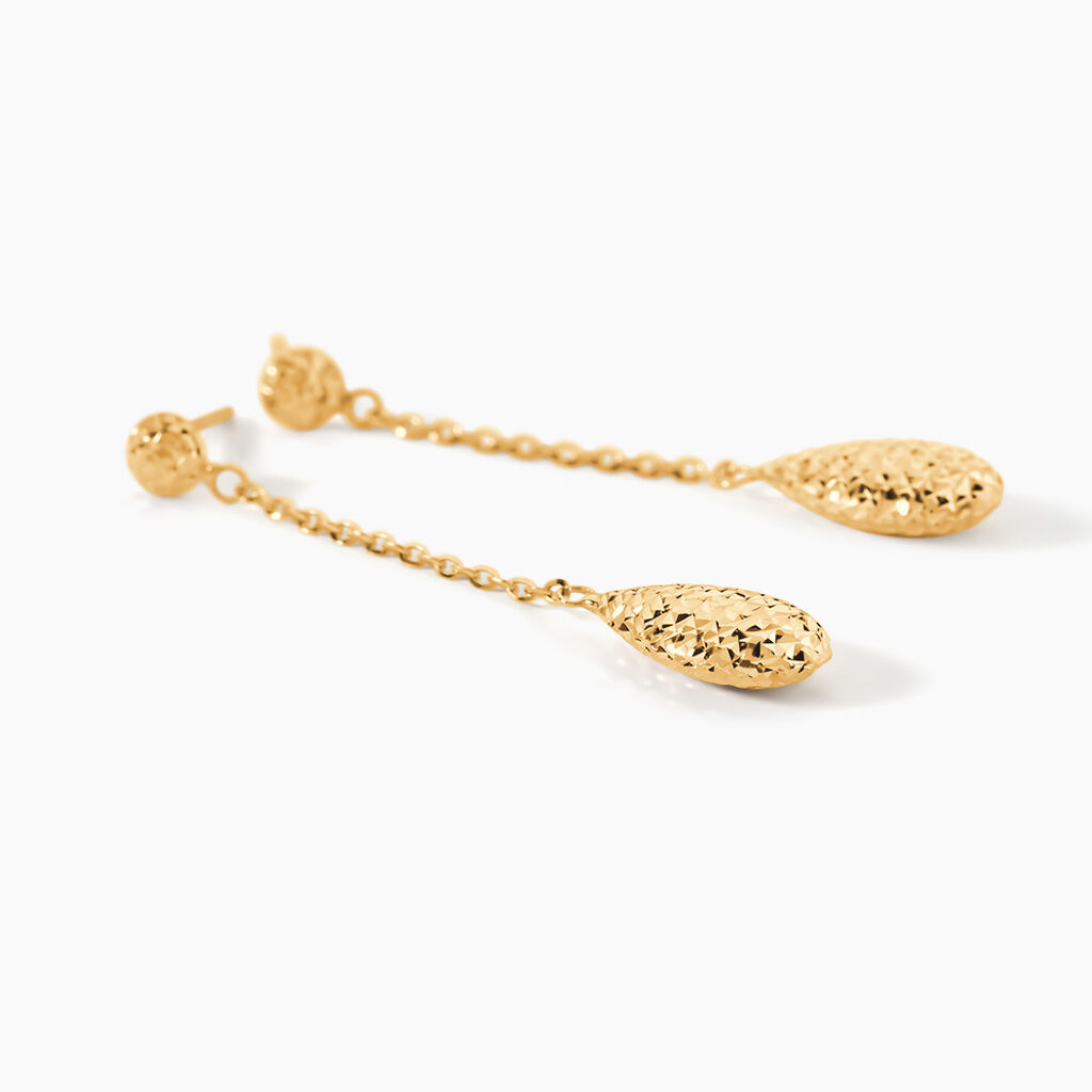 Boucles D'Oreilles Pendantes Heaven Or Jaune - Boucles d'oreilles pendantes Femme | Histoire d&rsquo;Or