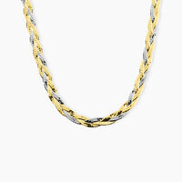Collier Ehud Argent Bicolore