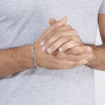 Bracelet Carrus Maille Grain De Cafe Argent Blanc - Bracelets cha&icirc;ne Homme | Histoire d&rsquo;Or