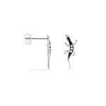 Boucles D'oreilles Puces Oya Argent Blanc Oxyde De Zirconium - Boucles d'oreilles fantaisie Femme | Histoire d&rsquo;Or